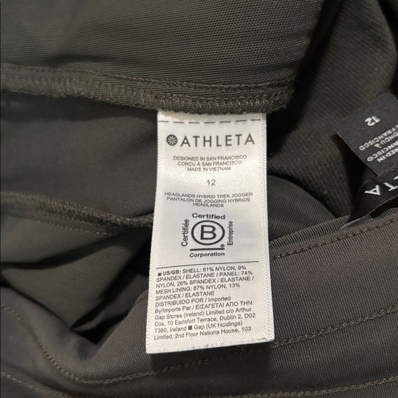 Athleta Headlands Hybrid Trek Joggers size 12 - Picture 4 of 5